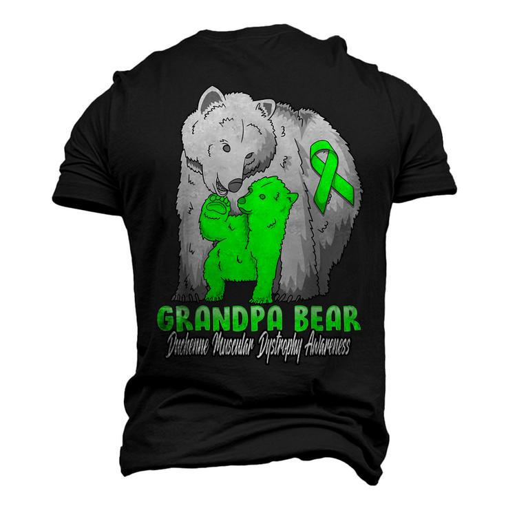 Duchenne Muscular Dystrophy Child Awareness Grandpa Bear Sup Men's 3D T-Shirt Back Print