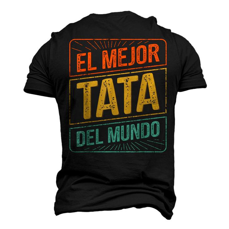 El Mejor Tata Del Mundo Men Retro Vintage Dad Papa Men's 3D T-Shirt Back Print