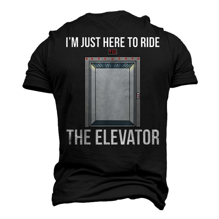 Elevator Mechanic Engineer Ride The Elevator Technician Men's 3D T-Shirt Back Print