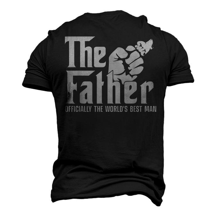 Father Officially Best Man Papa Daddy Stepdad Poppa Husband Men's 3D T-Shirt Back Print