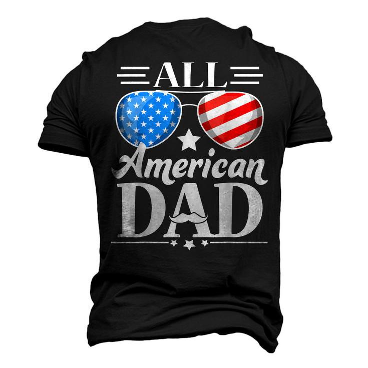 Fathers Day All American Patriot Usa Dad Men's 3D T-Shirt Back Print