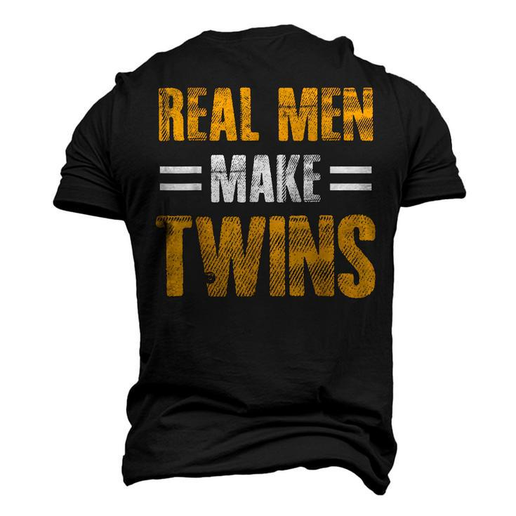 Fathers Day Humor Novelty For Twins Dad Men's 3D T-Shirt Back Print