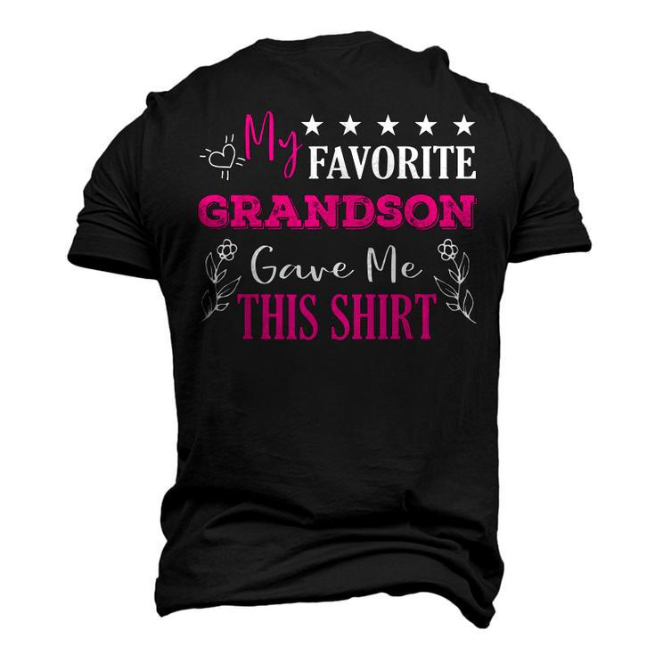 My Favorite Grandson Gave Me This Grandparents Men's 3D T-Shirt Back Print
