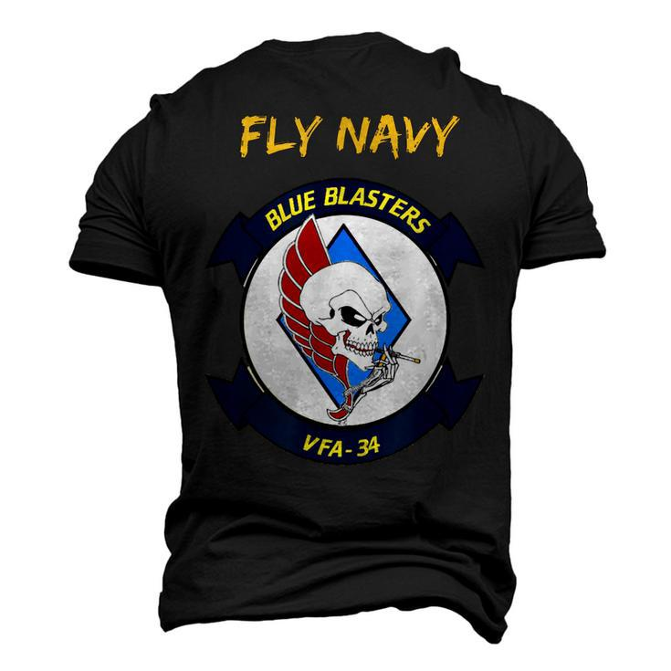 Fly Navy Vfa34AviationMilitary Men's 3D T-Shirt Back Print