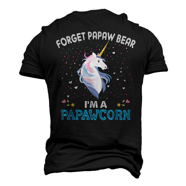 Forget Papaw Bear Im A Papawcorn Unicorn Father Men's 3D T-Shirt Back Print