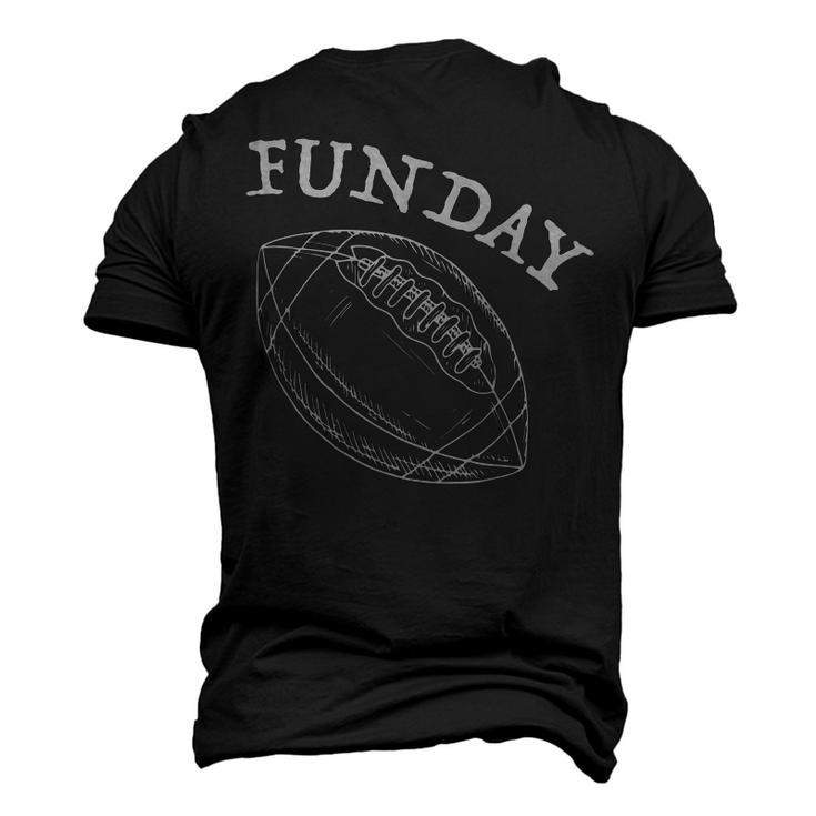 Funday American Football Dad Fathers Day Son Daddy Matching Men's 3D T-Shirt Back Print