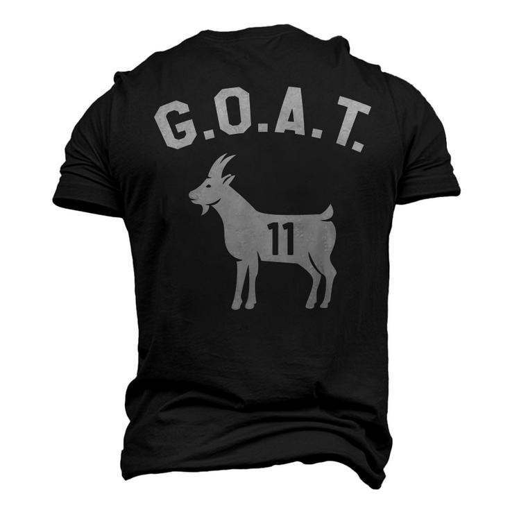 Goat Number 11 Greatest Of All Time Dad Joke Men's 3D T-Shirt Back Print