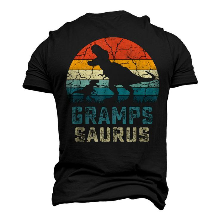 Grampssaurus Fathers Day T Rex Gramps Saurus For Men Dad Men's 3D T-Shirt Back Print