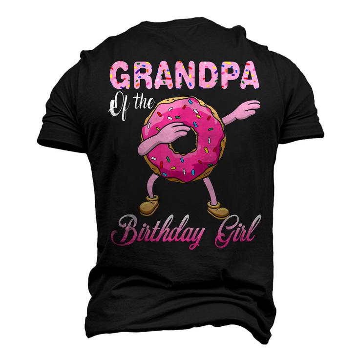 Grandpa Of The Birthday Girl Donut Dab Matching Party Men's 3D T-Shirt Back Print