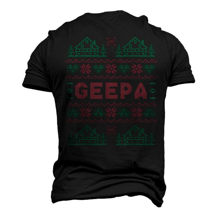 Grandpa Geepa Xmas Ugly Sweater s Men's 3D T-Shirt Back Print