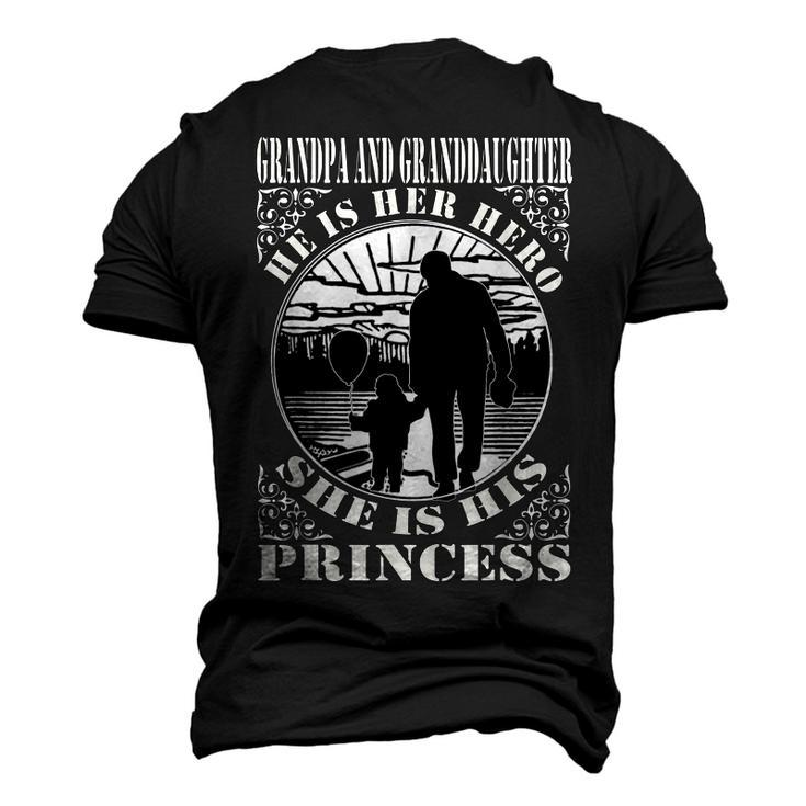Grandpa And Granddaughter Fathers Day Men's 3D T-Shirt Back Print