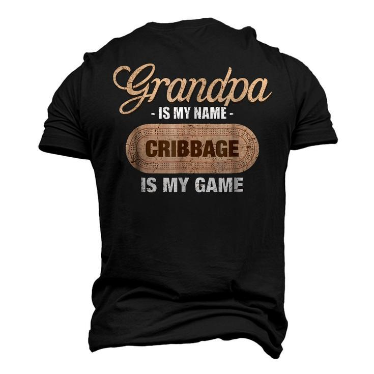 Grandpa Is My Name Cribbage Is My Game Men's 3D T-Shirt Back Print