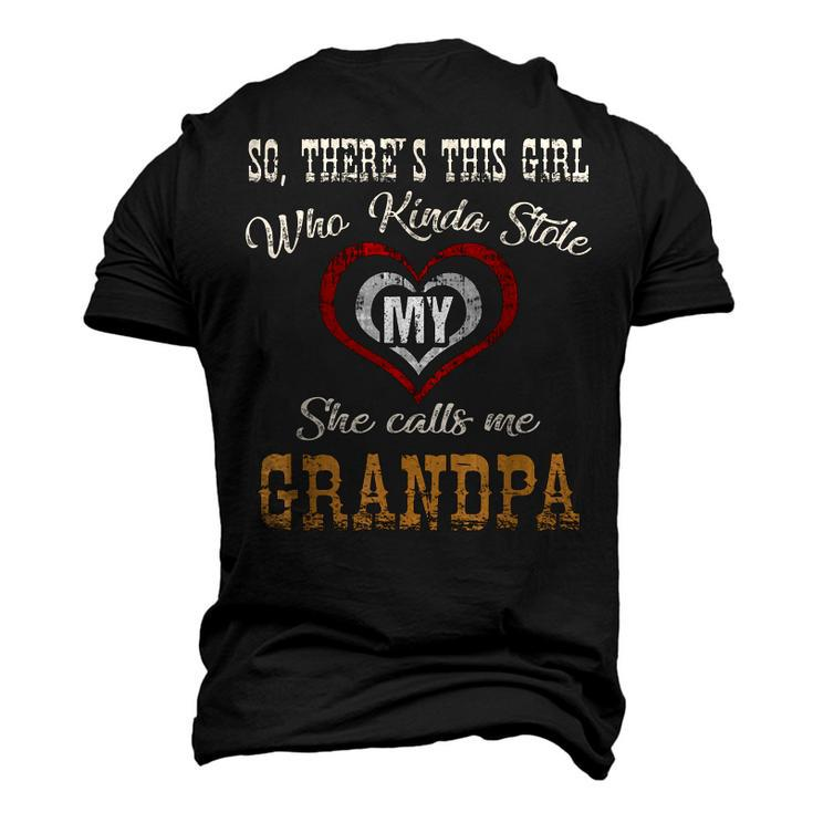 Grandpa Quotes T Lovely From Granddaughter Men's 3D T-Shirt Back Print