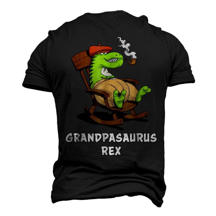 Grandpa Trex Dinosaur Grandfather Men's 3D T-Shirt Back Print