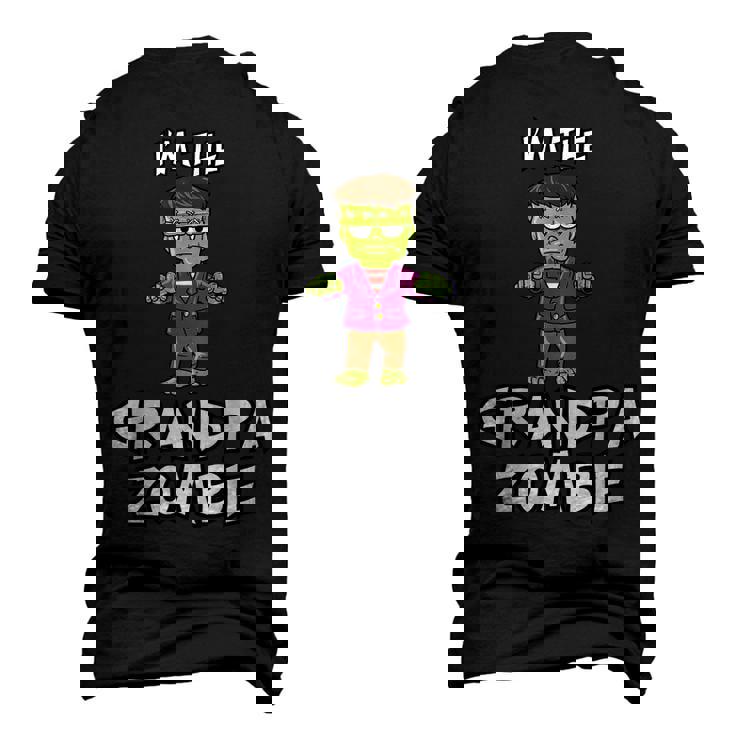 Grandpa Zombie Halloween Matching Costume Halloween Men's 3D T-Shirt Back Print