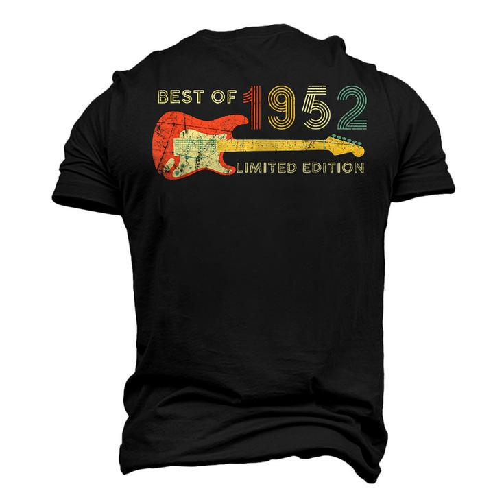 Guitar Fathers Day Dad Best Of 1952 70Th Birthday Men's 3D T-Shirt Back Print