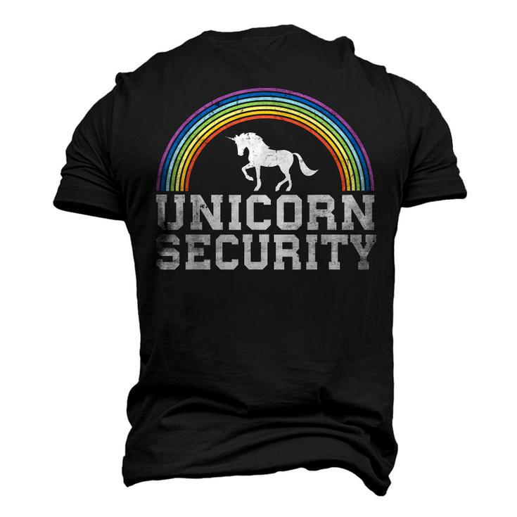 Halloween Mom Daughter Dad Adult Costume Unicorn Security Men's 3D T-Shirt Back Print