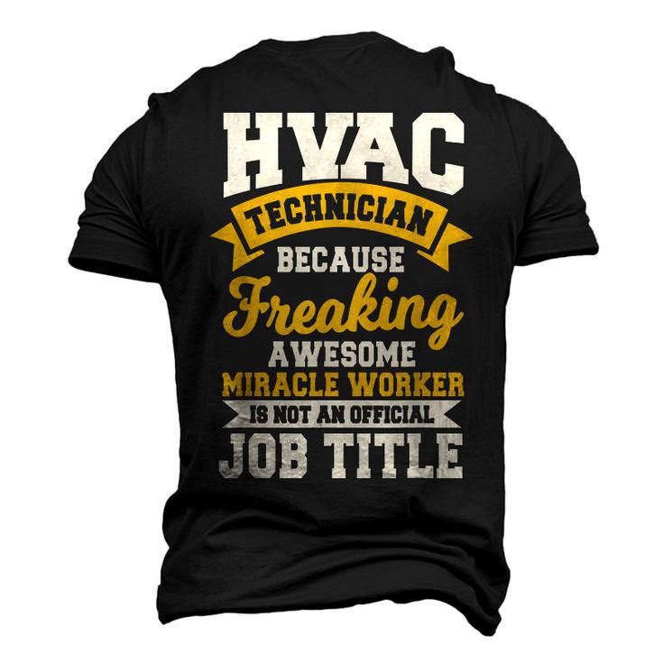 Hvac Technician Mechanic Installer Hvacr Tech Service Work Men's 3D T-Shirt Back Print