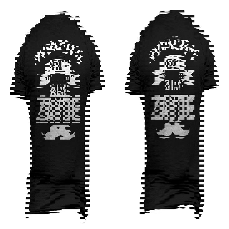 Jewish Grandpa My Favorite People Call Me Zayde Men's 3D T-Shirt Back Print