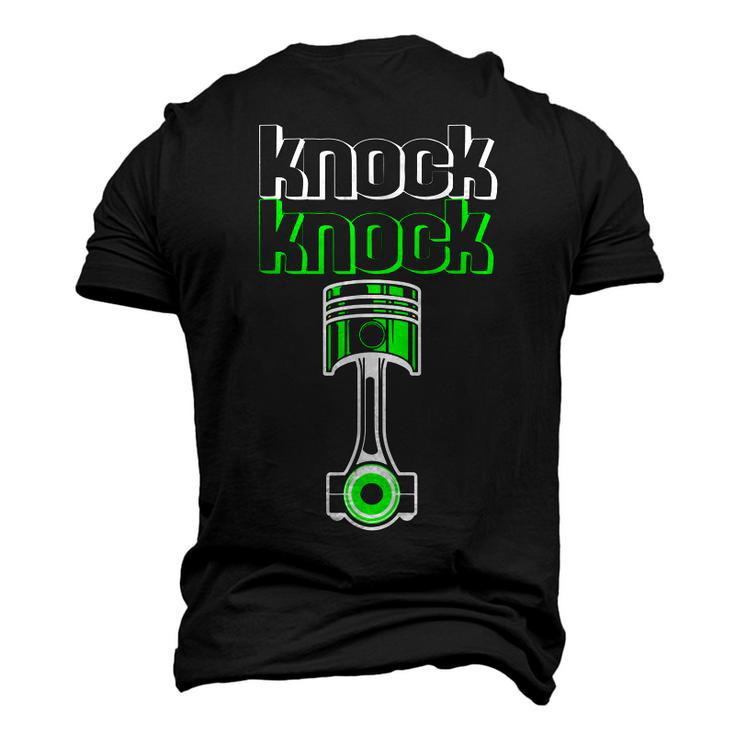 Knock Knock Piston Car Lover Mechanic Men's 3D T-Shirt Back Print