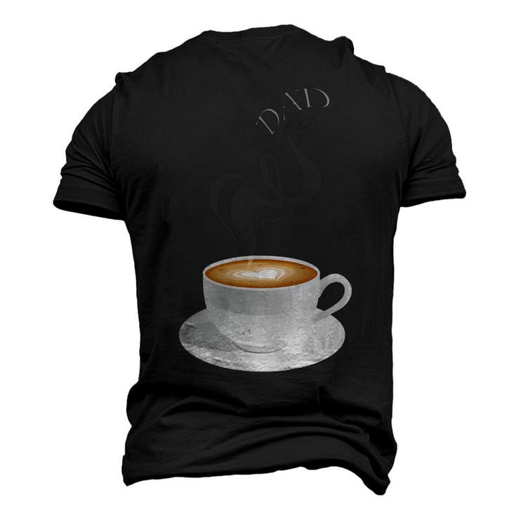 Latte Dad Men's 3D T-Shirt Back Print
