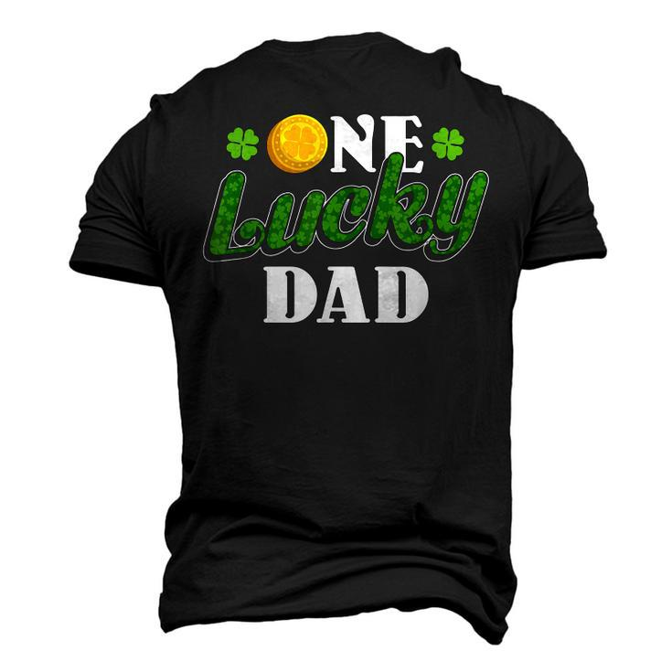 Luck Of The Irish St Patricks Day One Lucky Dad Men's 3D T-Shirt Back Print