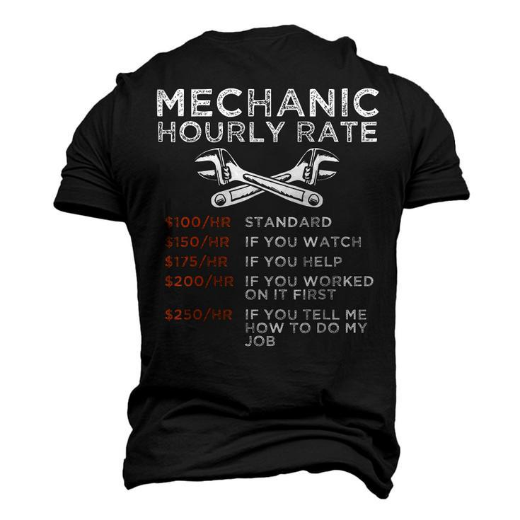 Mechanic Hourly Rate Repairing Prices Repairman Men's 3D T-Shirt Back Print