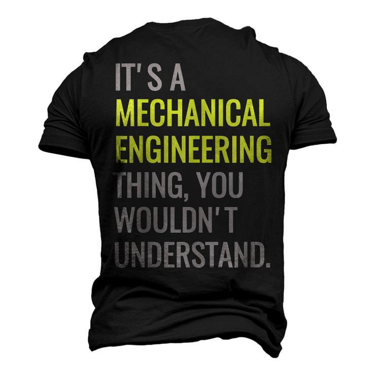 Mechanical Engineering Engineer Mechanic Major Men's 3D T-Shirt Back Print