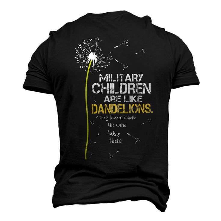 Military Children Are Like Dandelions They Bloom Men's 3D T-Shirt Back Print