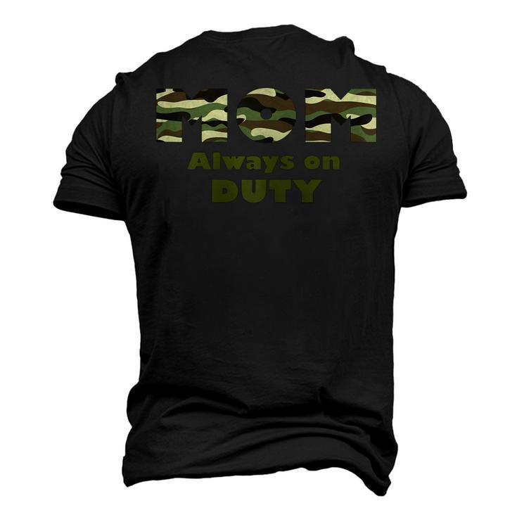 Military Mom Always On Duty Men's 3D T-Shirt Back Print
