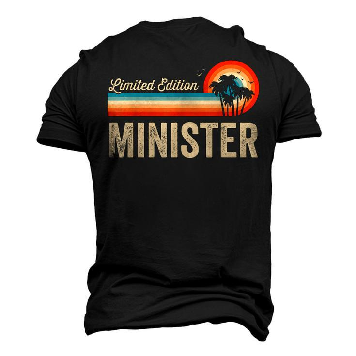 Minister Birthday Retro Vintage Men Women Dad Men's 3D T-Shirt Back Print