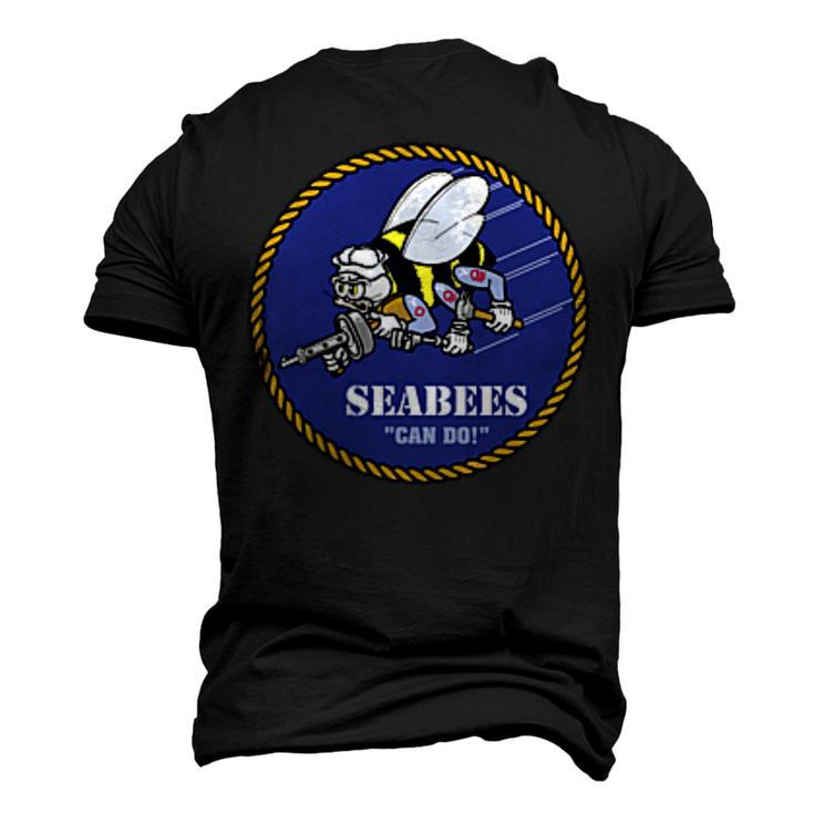 Navy Seabees Military Pocket T Men's 3D T-Shirt Back Print