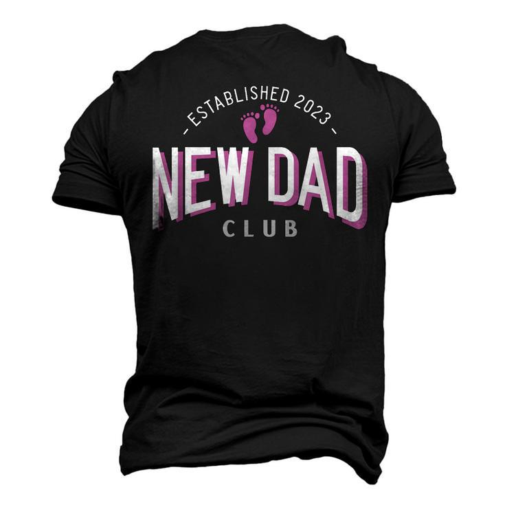New Dad Club Established 2023 Girl Father Pink Gender Color Men's 3D T-Shirt Back Print
