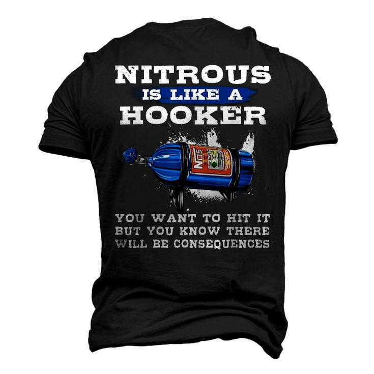 Nitrous Is Like A Hooker You Want To Hit It Awesome Mechanic Men's 3D T-Shirt Back Print