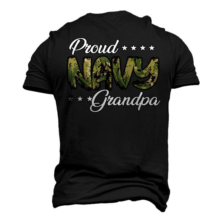 Nwu Bold Proud Navy Grandpa Men's 3D T-Shirt Back Print