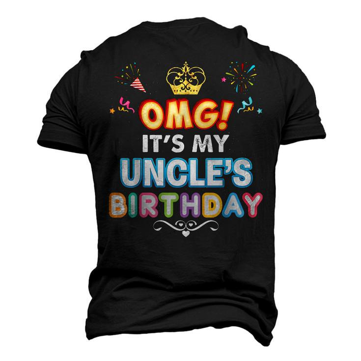 Omg Its My Uncle Birthday Happy Vintage Perfect Kid Men's 3D T-Shirt Back Print