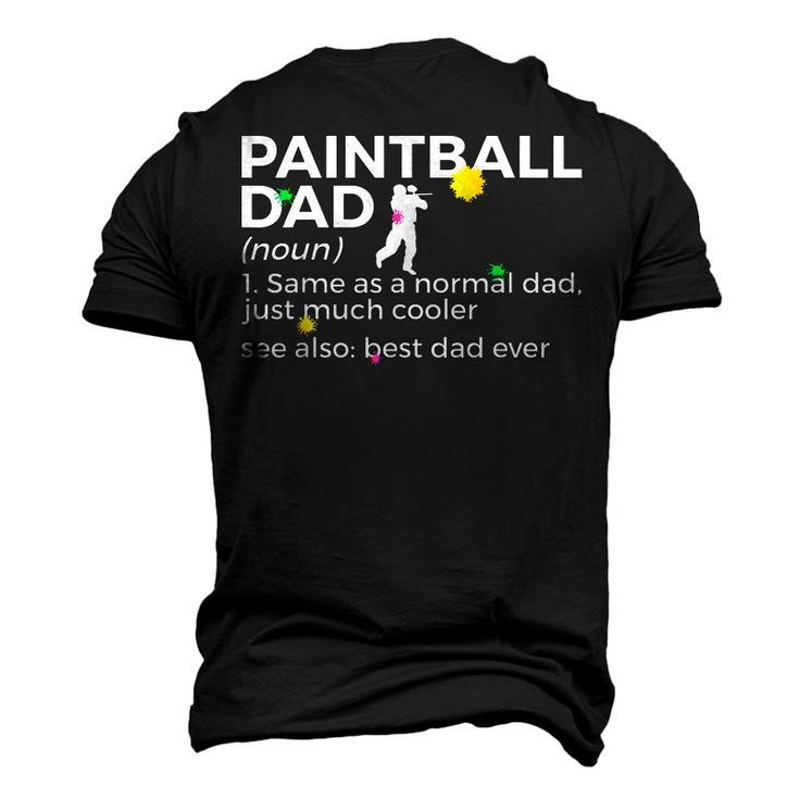 Paintball Dad Definition Best Dad Ever Paintballing Men's 3D T-shirt Back Print