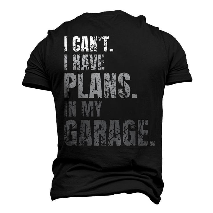Plans Workshop Car Lovers My Garage Car Mechanic Men's 3D T-Shirt Back Print
