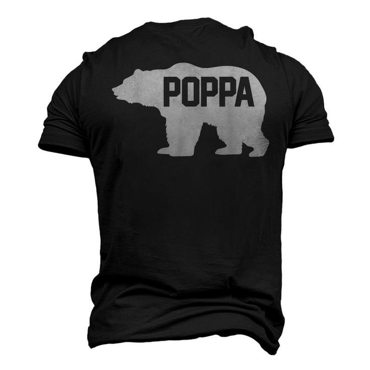 Poppa Bear Silhouette Men's 3D T-Shirt Back Print