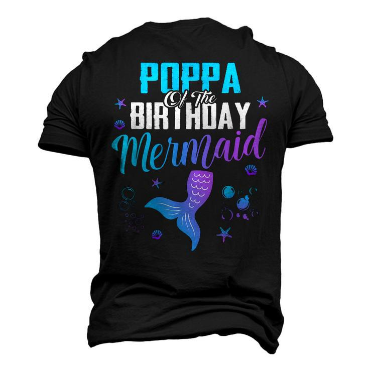 Poppa Of The Birthday Mermaid Men's 3D T-Shirt Back Print