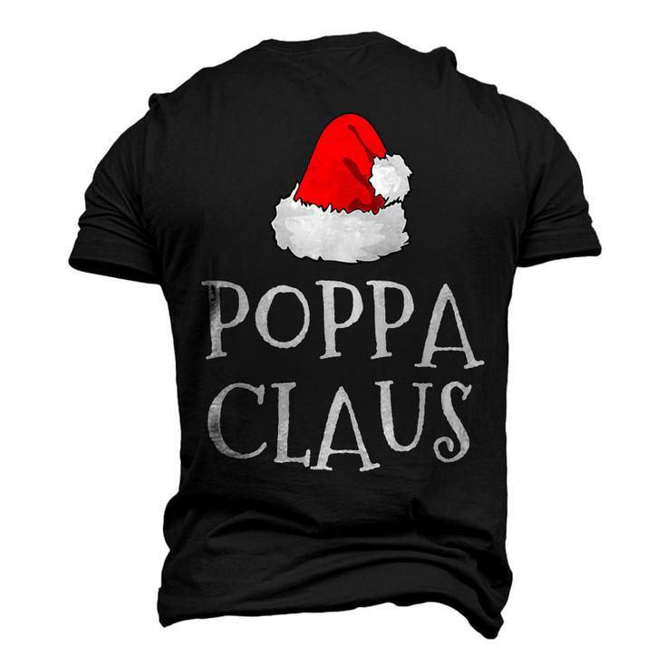 Poppa Claus Christmas Hat Group Matching Pajama Men's 3D T-Shirt Back Print