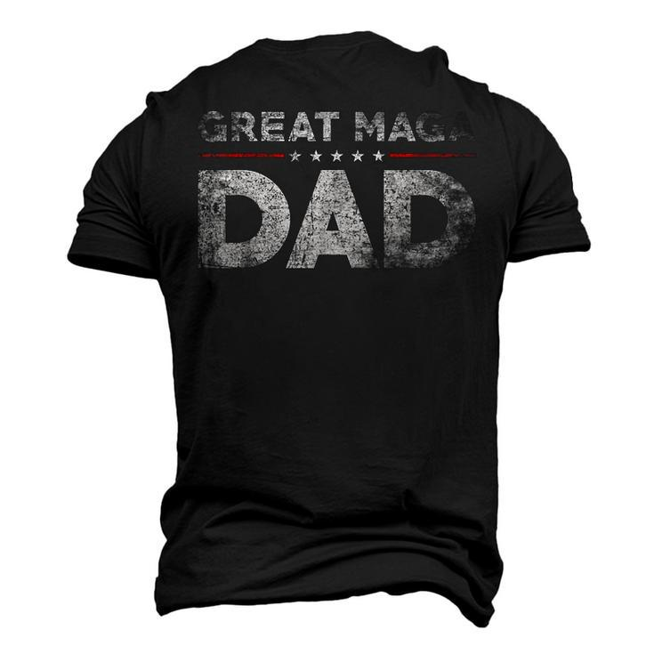 Pro Trump Jr Great Maga Dad Usa Flag Men's 3D T-Shirt Back Print