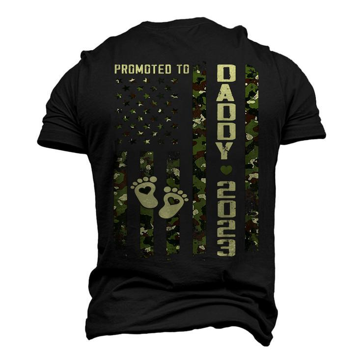 Promoted To Daddy 2023 First Time Fathers Day New Dad Men's 3D T-Shirt Back Print