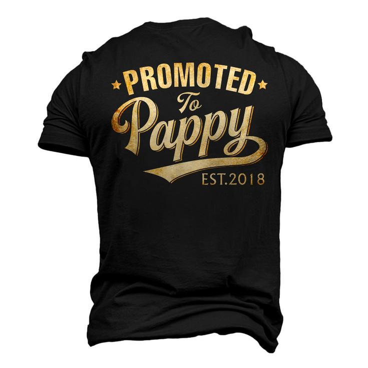 Promoted To Pappy Est 2018 New Grandpa Men's 3D T-Shirt Back Print