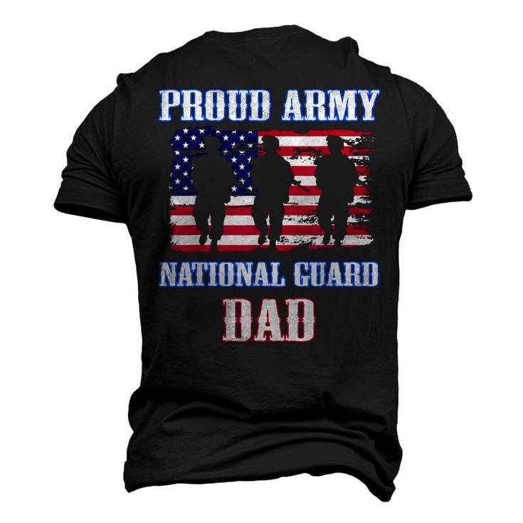 Proud Army National Guard Dad Usa Veteran Military Men's 3D T-Shirt Back Print