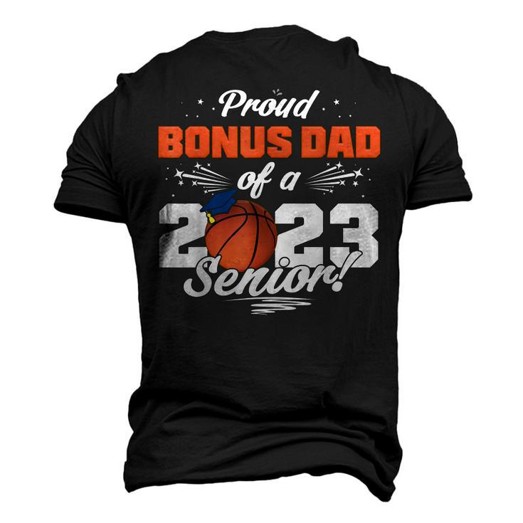 Proud Bonus Dad Of A 2023 Senior Graduate Basketball Men's 3D T-Shirt Back Print