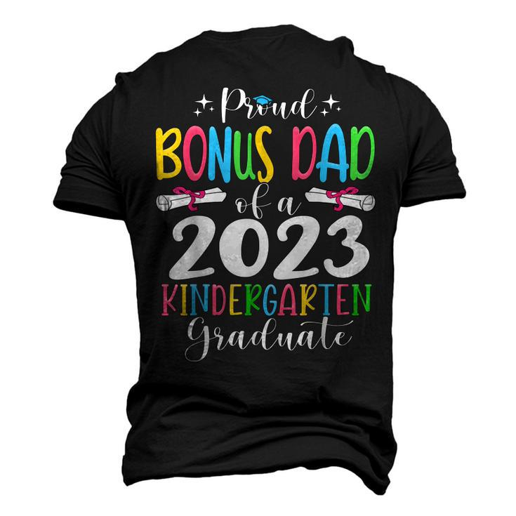 Proud Bonus Dad Of A Class Of 2023 Kindergarten Graduate Men's 3D T-Shirt Back Print