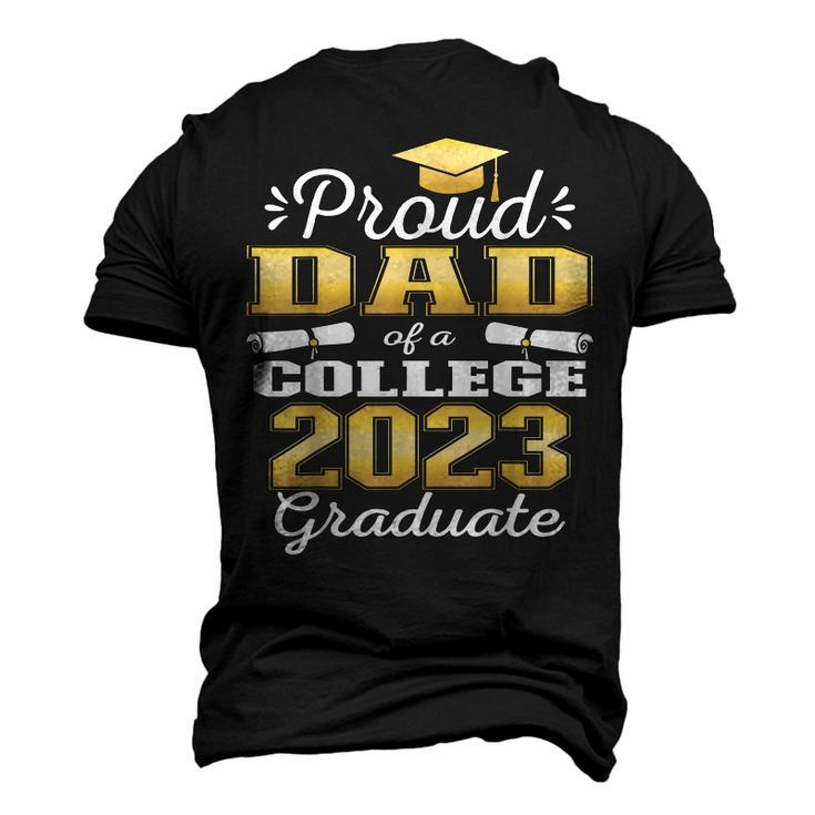 Proud Dad Of 2023 College Graduate 23 Graduation Men's 3D T-Shirt Back Print