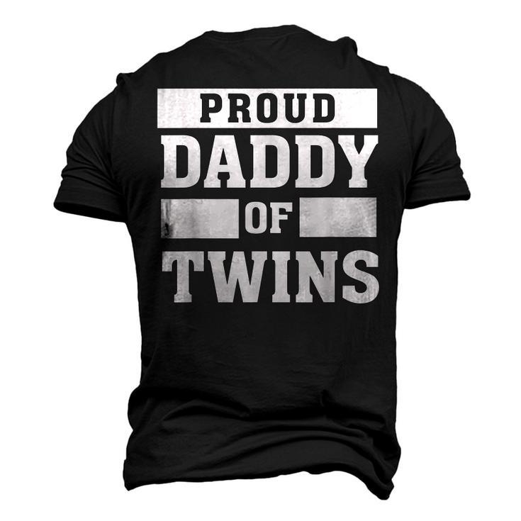 Proud Daddy Of Twins Father Twin Dad T Men's 3D T-Shirt Back Print