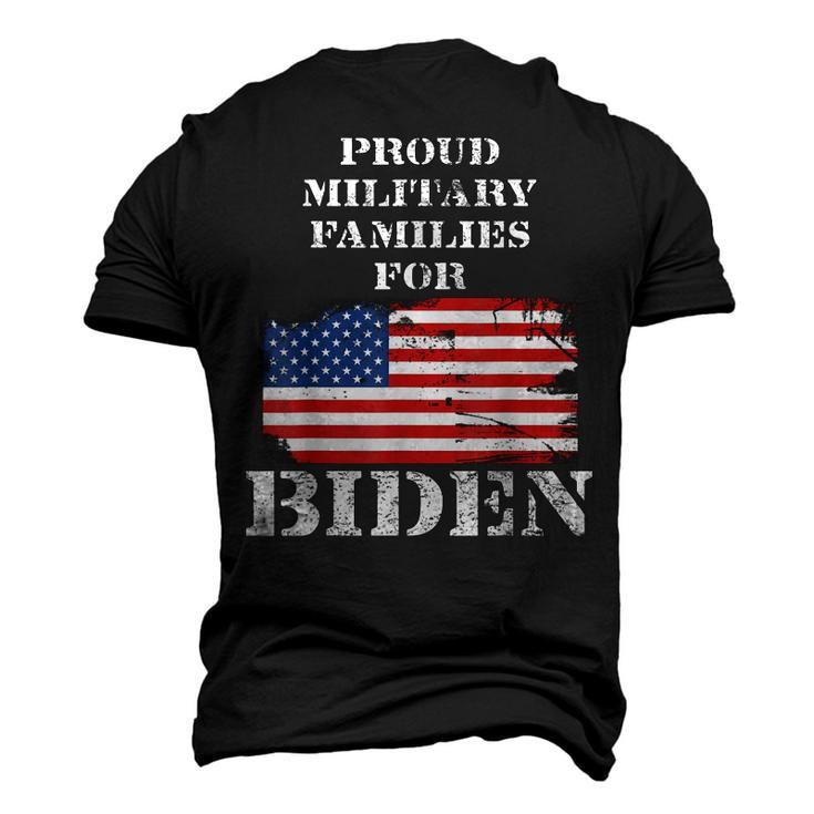 Proud Military Veterans Families For Biden Anti Trump Men's 3D T-Shirt Back Print